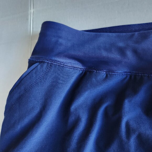 Lands End Womens Plus Quick Dry Board Skort Swim Skirt Mini Size 26W Blue UPF 50 - Picture 9 of 15